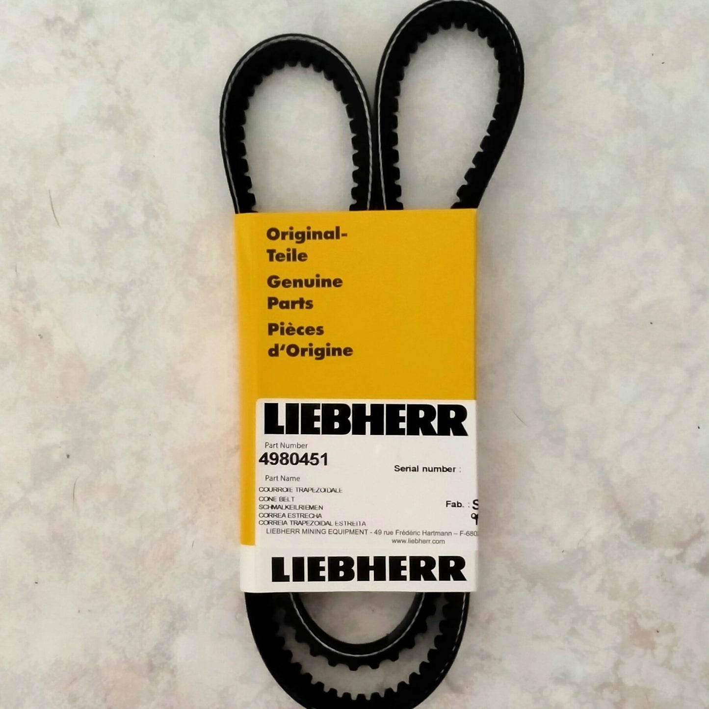 Belt - Liebherr 4980451 Cone